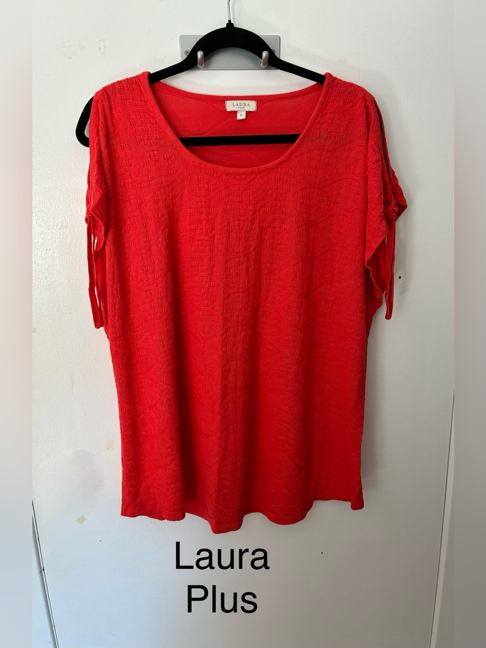 272 LAURA PLUS Scoop Neck Knit Top